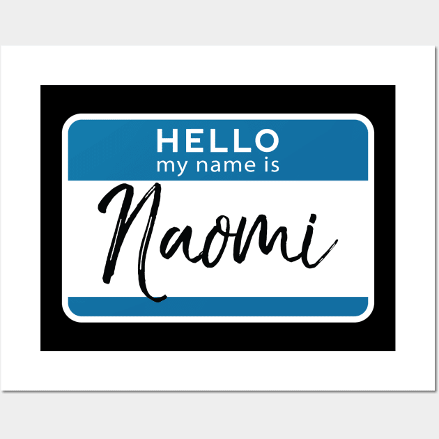 Naomi Personalized Name Tag Woman Girl First Last Name Birthday Wall Art by Shirtsurf